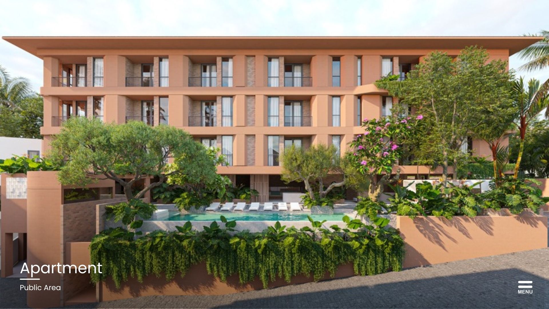 Exterior of the Sanuuri Residences apartments in Sanur, a typical leasehold purchase that sits outside the Second Home Visa's property route